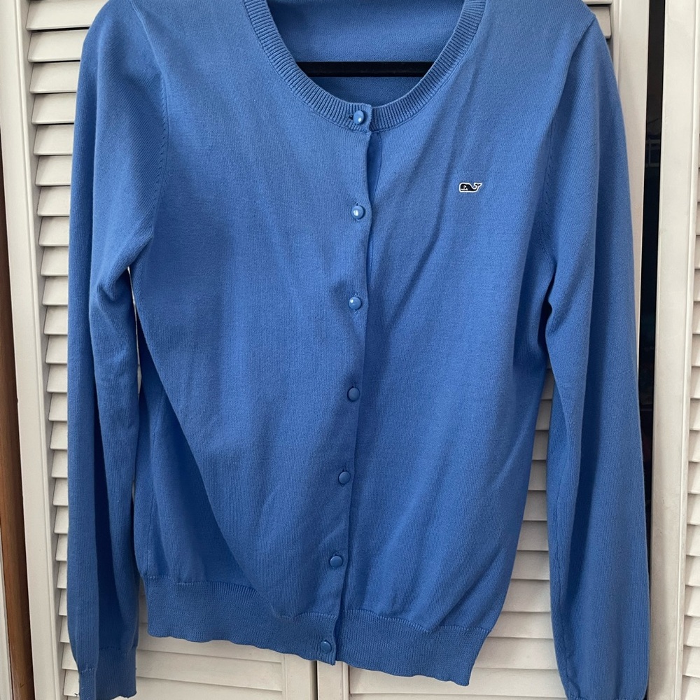 Vineyard Vines Blue Cardigan Sweater